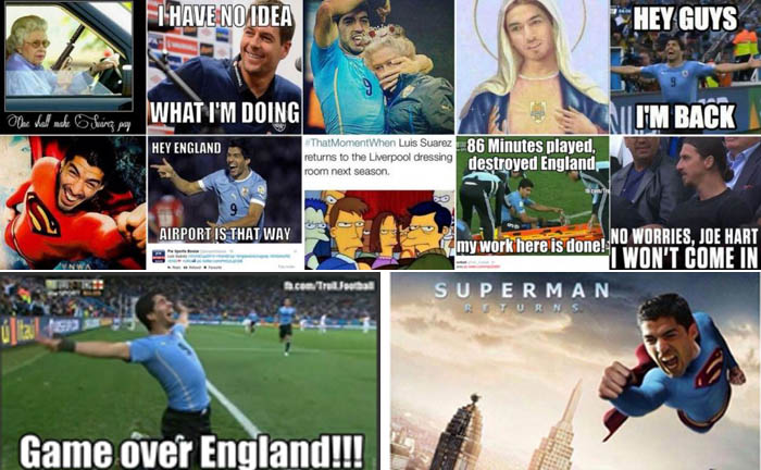 Suarez Dipuja Publik, Gerrard dkk Dicaci Maki di Media Sosial